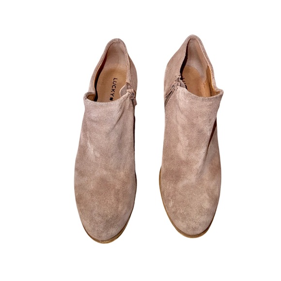 Lucky brand Brown suede ankle boots women’s size 6 - Picture 4 of 12